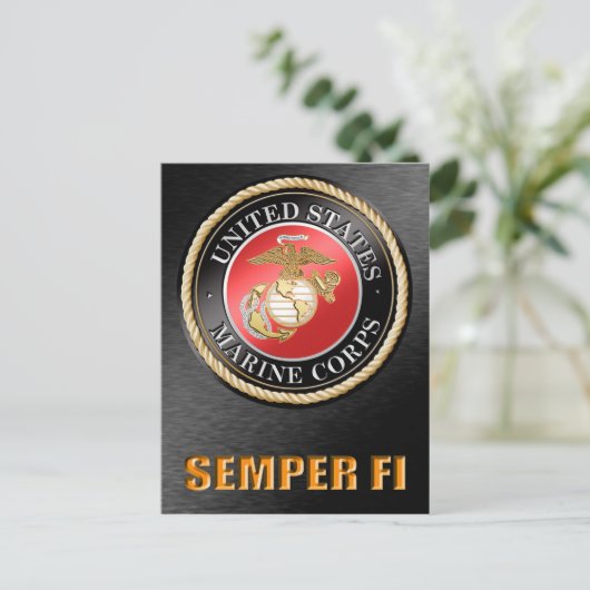US Marine Corps Semper Fi-Briefkaarten Briefkaart (Staand voorkant)