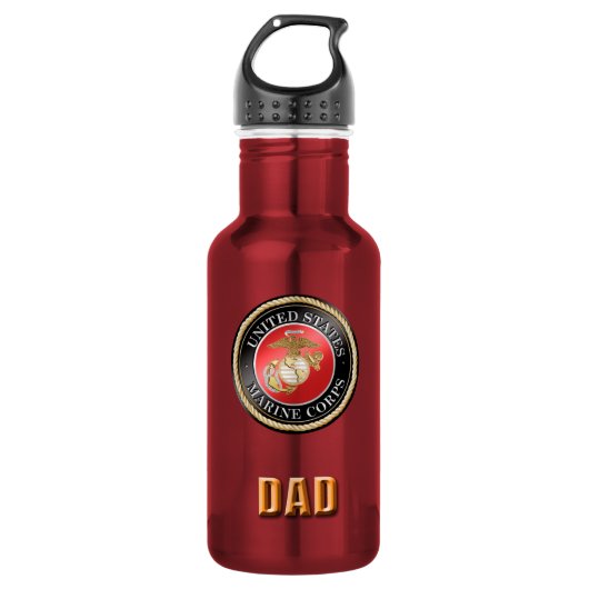 US Marine Corps Water Bottle Waterfles (Voorkant)