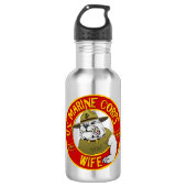 US Marine Corps Wife Waterfles (Voorkant)