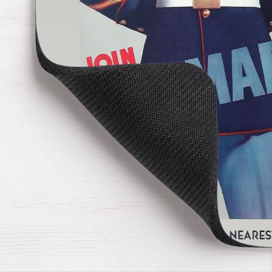 US Marine Corps  WWII "Ready" Poster Muismat (Hoek)