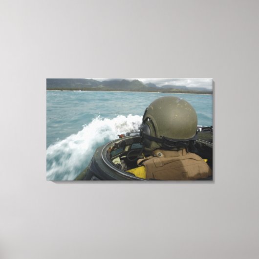 US Marine Drift a amphibious assault vehicle Canvas Afdruk (Voorkant)