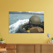 US Marine Drift a amphibious assault vehicle Canvas Afdruk (Insitu (Woonkamer))