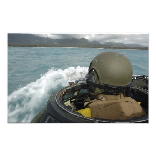 US Marine Drift a amphibious assault vehicle Foto Afdruk (Voorkant)