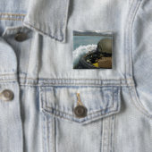 US Marine Drift a amphibious assault vehicle Vierkante Button 5,1 Cm (In situ)