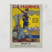  US Marine Enlistment Poster Briefkaart (Voorkant)