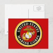 US Marine Official Seal Briefkaart (Voorkant / Achterkant)