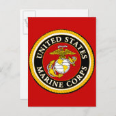US Marine Official Seal Briefkaart (Voorkant / Achterkant)