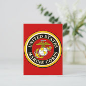 US Marine Official Seal Briefkaart (Staand voorkant)