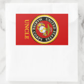US Marine Official Seal - Oom Rechthoekige Sticker (Tas)