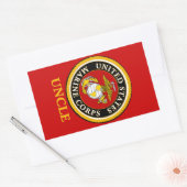 US Marine Official Seal - Oom Rechthoekige Sticker (Envelop)