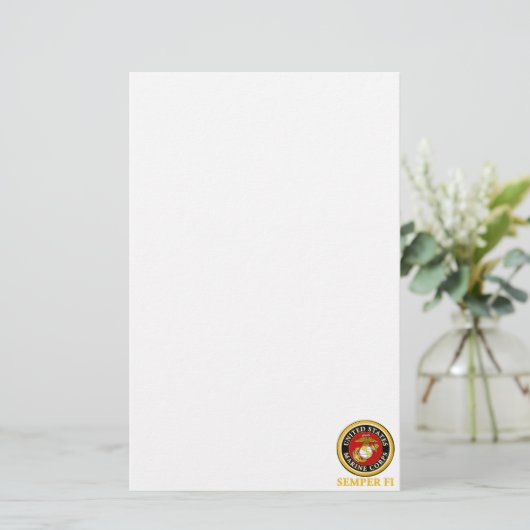 US Marine Official Seal - Semper Fi Briefpapier (Staand voorkant)