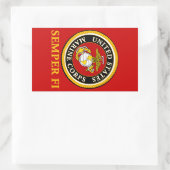 US Marine Official Seal - Semper Fi Rechthoekige Sticker (Tas)