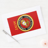 US Marine Official Seal - Tante Rechthoekige Sticker (Envelop)