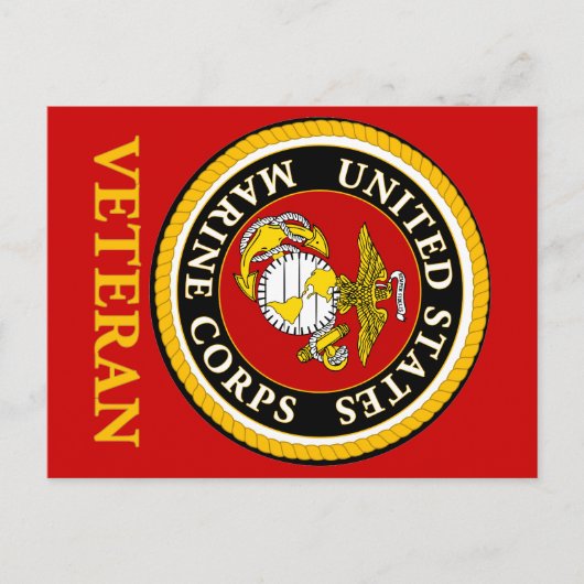 US Marine Official Seal - Veteran Briefkaart (Voorkant)