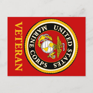 US Marine Official Seal - Veteran Briefkaart