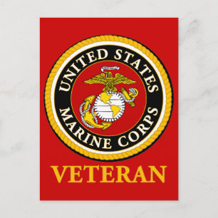 US Marine Official Seal - Veteran Briefkaart