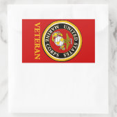 US Marine Official Seal - Veteran Rechthoekige Sticker (Tas)