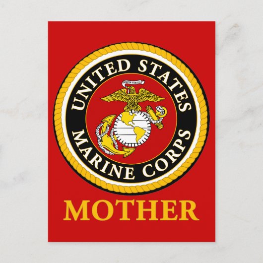 US Marine Officieel zegel - Moeder Briefkaart (Voorkant)