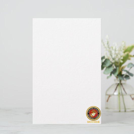 US Marine Officieel zegel - Moeder Briefpapier (Staand voorkant)