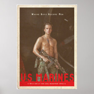 US Marine Recrugement Poster