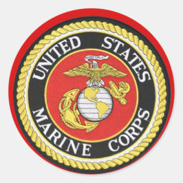 US Marine Seal Ronde Sticker