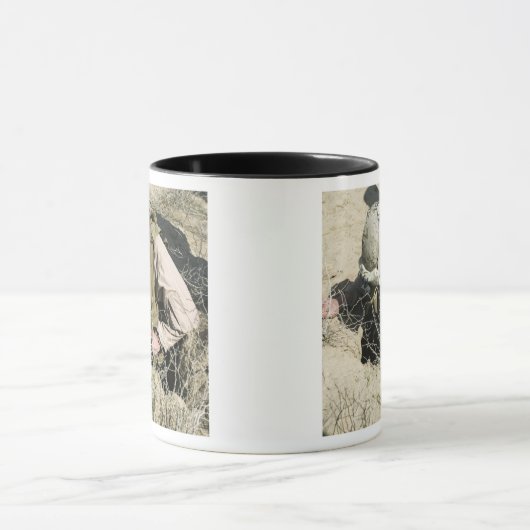 US Marine springt in een gat Mok (Midden)