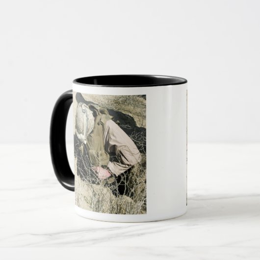 US Marine springt in een gat Mok (Voorkant links)