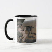 US Marine test firing an M240 zwaar machine pistoo Mok (Links)