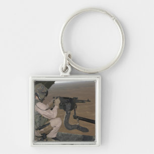 US Marine test firing an M240 zwaar machine pistoo Sleutelhanger