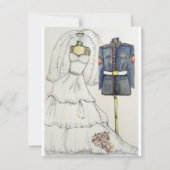 US Marine Wedding Invitations Kaart (Voorkant)