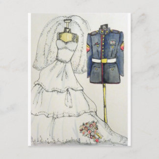 US Marine Wedding Invitations Kaart