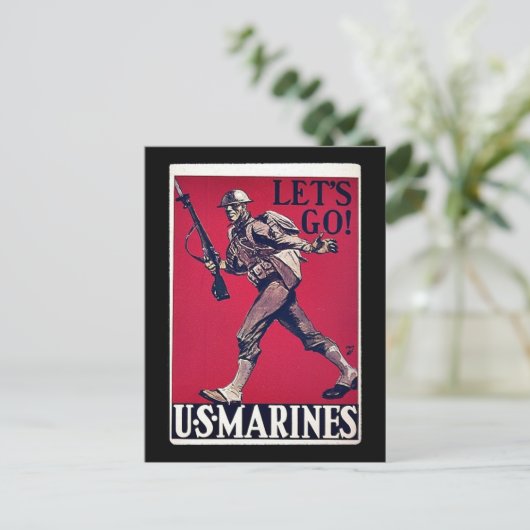 US Marines Briefkaart (Staand voorkant)