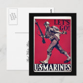 US Marines Briefkaart (Voorkant / Achterkant)