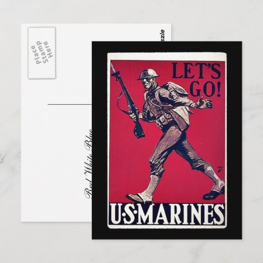 US Marines Briefkaart (Voorkant / Achterkant)