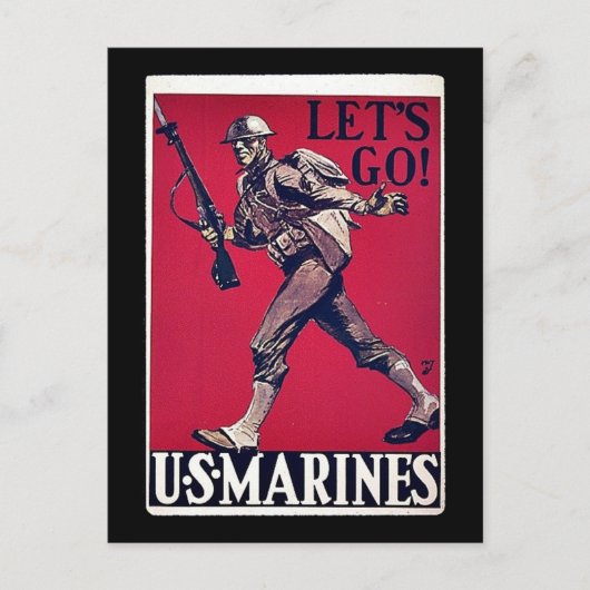 US Marines Briefkaart (Voorkant)