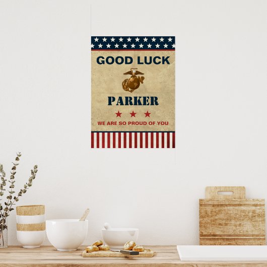 US Marines Corps Afscheidsfeestje - Recruit Traini Poster (Keuken)