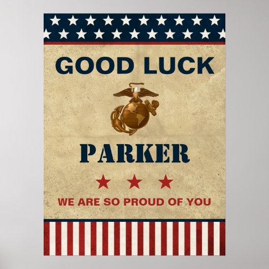 US Marines Corps Afscheidsfeestje - Recruit Traini Poster (Voorkant)