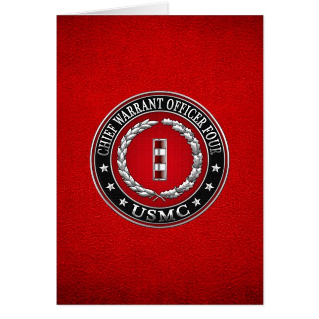 US Marines: Eerste aanhoudingsbevel vier (USMC CWO (Voorkant)