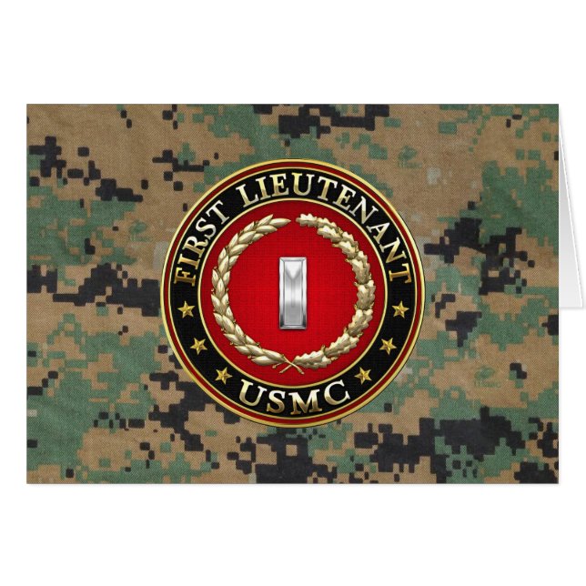 US Marines: Eerste luitenant (USMC 1stLt) [3D] (Voorkant Horizontaal)