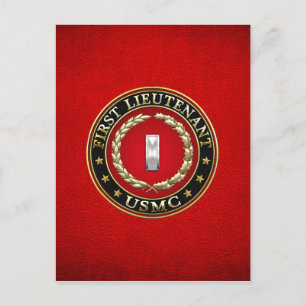 US Marines: Eerste luitenant (USMC 1stLt) [3D] Briefkaart