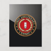 US Marines: Eerste luitenant (USMC 1stLt) [3D] Briefkaart (Voorkant)