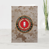 US Marines: Eerste luitenant (USMC 1stLt) [3D] Kaart (Voorkant)