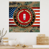 US Marines: Eerste luitenant (USMC 1stLt) [3D] Poster (Keuken)