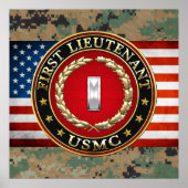 US Marines: Eerste luitenant (USMC 1stLt) [3D] Poster (Voorkant)