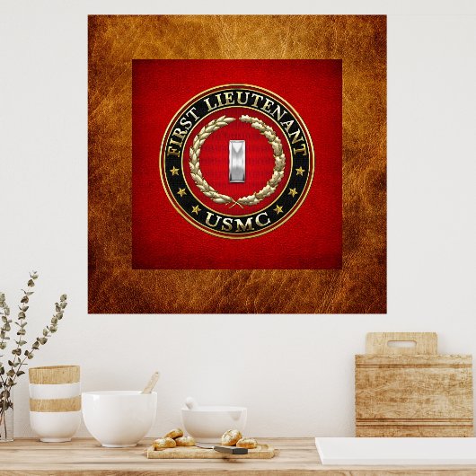 US Marines: Eerste luitenant (USMC 1stLt) [3D] Poster (Keuken)