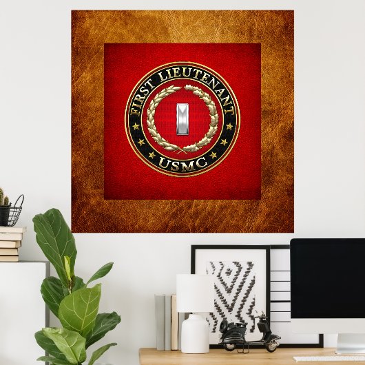 US Marines: Eerste luitenant (USMC 1stLt) [3D] Poster (Thuiskantoor)