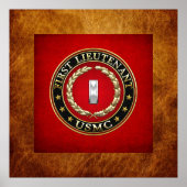 US Marines: Eerste luitenant (USMC 1stLt) [3D] Poster (Voorkant)