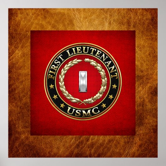 US Marines: Eerste luitenant (USMC 1stLt) [3D] Poster (Voorkant)