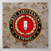 US Marines: Eerste luitenant (USMC 1stLt) [3D] Poster (Voorkant)