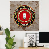 US Marines: Eerste luitenant (USMC 1stLt) [3D] Poster (Thuiskantoor)